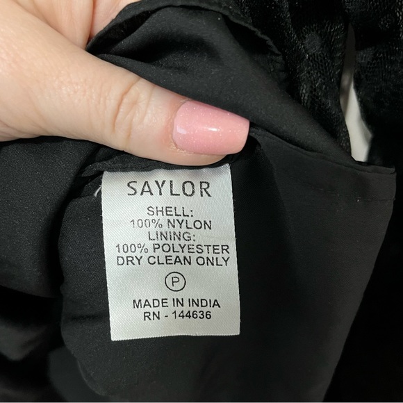 Saylor Mesh Swiss Dot Whimsigoth Delilah Embroidered Floral Sheer Blouse Small - Picture 9 of 12